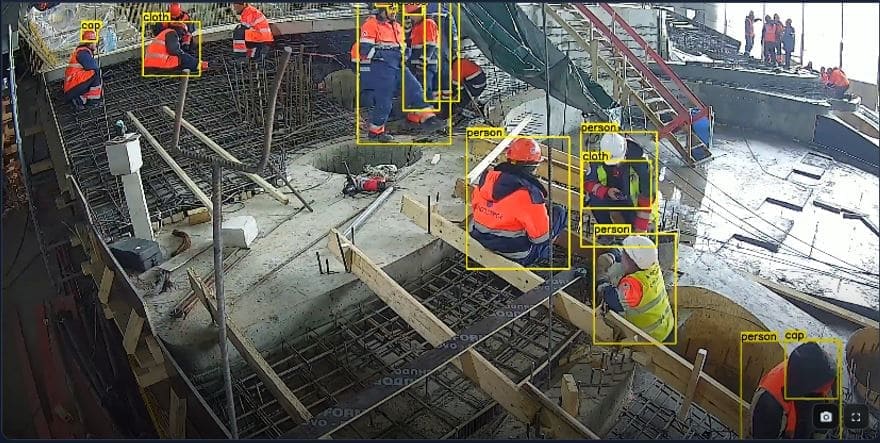 Отсутствие каски или каскетки